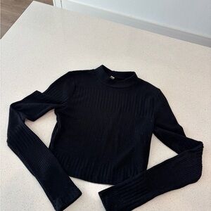 Long Sleeve Free People Cropped Top